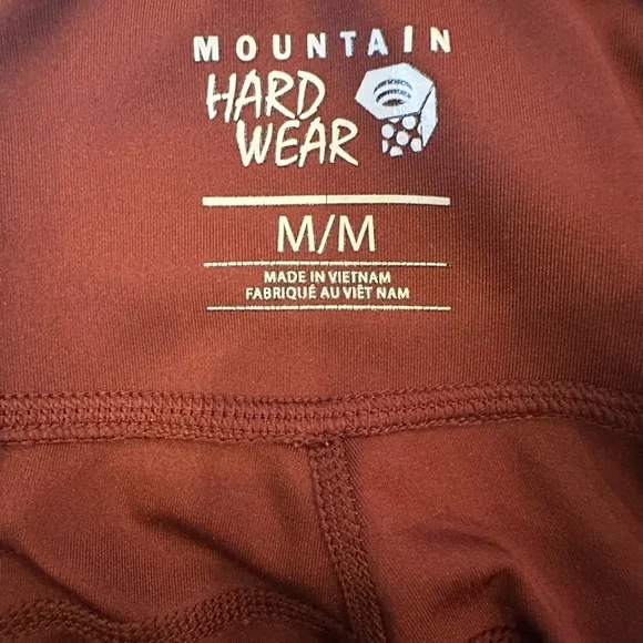 Mountain Hardwear Maroon and Gray Leggings - Picture 4 of 4